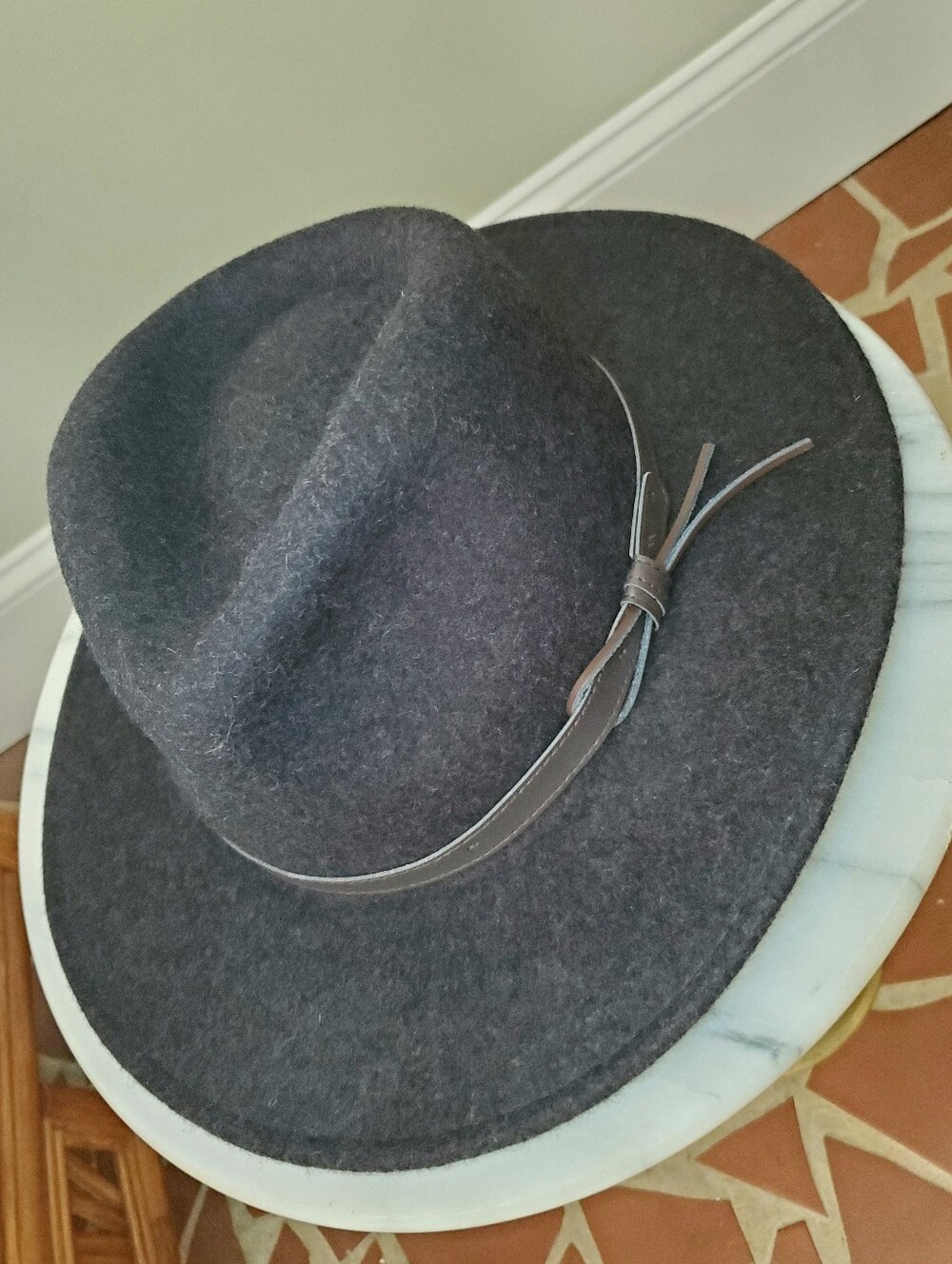Sunday Afternoons Montana Hat 100% Wool Heathered Dark Gray